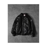 Erkek 90’S Vintage Kalıp Oversize Deri Ceket