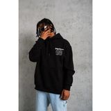 Erkek 98 Baskılı Kapüşonlu 3 Iplik Pamuklu Hoodie Sweatshirt - Siyah