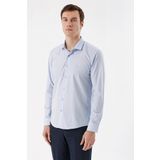 Erkek A. MAVİ Basic Slim Fit Gömlek