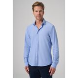 Erkek A. MAVİ Trend Düz Slim Fit Tam İtalyan Yaka Gömlek
