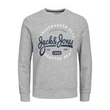 Erkek Açık Gri Melanj Sweatshirt JACK&JONES