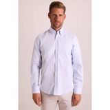 Erkek Açık Mavi Slim Fit Oxford Gömlek - 2XL