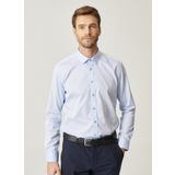 Erkek Açık Mavi Ütü Gerektirmeyen Non-iron Slim Fit Dar Kesim %100 Pamuk Gömlek