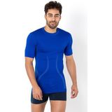 Erkek Active Wear Kısa Kollu Fonksiyonel Spor Tişört - 2XL - Mavi