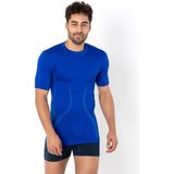 Erkek Active Wear Kısa Kollu Fonksiyonel Spor Tişört - M - Mavi