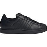 Erkek Adidas Originals Superstar II Spor Ayakkabı Siyah Suni Deri Malzeme ile Günlük Kullanıma Uygun