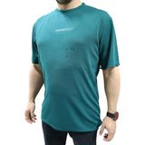 Erkek Another Mood Yazılı Likralı Bisiklet Yaka Yeşil Tişört - 2XL