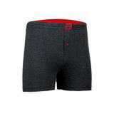Erkek Antrasit %100 Pamuk Kemerli Düğmeli Boxer (XL, Antrasit)