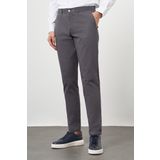 Erkek Antrasit Pamuk Yan Cep Slim Fit Chino Pantolon