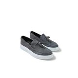 Erkek Antrasit Püskül Detaylı Loafer Ayakkabı - 127 - Cbt Loafer-X
