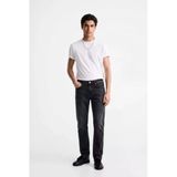 Erkek Antrasit Slim Fit Normal Bel Düz Kesim Dar Paça Jean Pantolon
