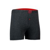 Erkek Antrasit%100 Pamuk Kemerli Düğmeli Boxer (3XL, Antrasit)