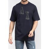 Erkek Armani Exchange Bisiklet Yaka T-Shirt - Lacivert | XL