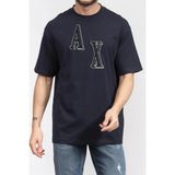Erkek Armani Exchange Bisiklet Yaka T-Shirt - Lacivert