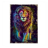 Erkek Aslan Modern Mdf Tablo