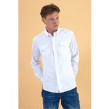 Erkek Austin Beyaz Slim Fit Gabardin Gömlek