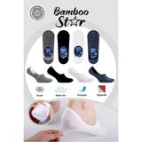 Erkek Babet Asorti Çorap Dikişsiz Görünmez Kaydırmaz Topuk Silikonlu Premium 4'lü Paket - Çok Renkli