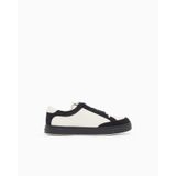 Erkek Bağcıklı Marka Logolu Spor Stil Bej-Ekru Sneaker EM004784 AF23198-M1257