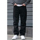 Erkek Baggy Bol Kesim Pantolon - Siyah - 36