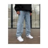 Erkek Baggy Butter Fly Jeans Salaş Kemer Arkası Lastikli Kot Pantolon Mbg