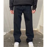 Erkek Baggy Butter Fly Jeans Salaş Kemer Arkası Lastikli Kot Pantolon