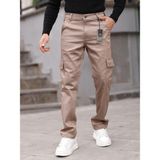 Erkek Baggy Fit Casual Jean Non-Denim Kargo Cepli Pantolon - 36 - Vizyon
