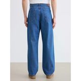Erkek Baggy Fit Jean Pantolon Mavi