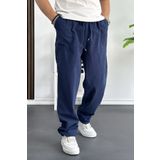 Erkek Baggy Kalıp Pantolon Lacivert Edw130