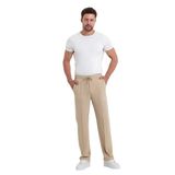 Erkek Baggy Kesim Krep Kumaş Pantolon Bej M