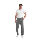 Erkek Baggy Kesim Krep Kumaş Pantolon Gri M