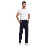 Erkek Baggy Kesim Krep Kumaş Pantolon Siyah M