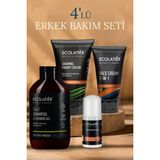 Erkek Bakım Seti 4’lü: Erkek Şampuanı ve Duş Jeli, Yüz Kremi, Roll On, Tıraş Kremi Hediye Erkek Set