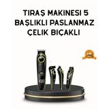Erkek Bakım Seti 5’İ 1 Arada Şarjlı Paslanmaz Çelik Başlıklı Mir13829579