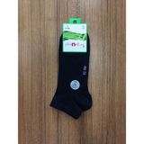 Erkek Bambu 6'lı Dikişsiz Patik Çorap Siyah - 41 - 44