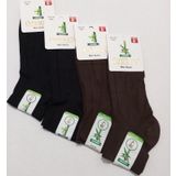 ERKEK BAMBU DİKİŞSİZ YIKAMALI ÇORAP 4'LÜ SİYAH-KAHVERENGİ