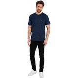Erkek Basic Baskısız Logolu Kısa Kol Tişört - 2XL - Lacivert