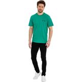 Erkek Basic Baskısız Logolu Kısa Kol Tişört - 2XL - Yeşil