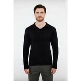Erkek Basic Fitted Polo Yaka Uzun Kollu İnce Triko Kazak Casual Tarzı Tamamlayan Şıklık Kaliteli