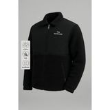 Erkek Basic Kışlık Kalın Siyah Salaş Peluş Ceket - 2XL