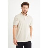Erkek Basic Polo Yaka Tişört (Regular Fit) Bej