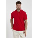 Erkek Basic Polo Yaka Tişört (Regular Fit) Kırmızı