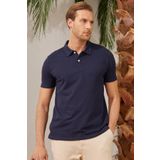 Erkek Basic Polo Yaka Tişört (Regular Fit) Lacivert