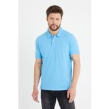 Erkek Basic Polo Yaka Tişört (Regular Fit) Mavi