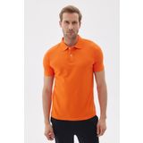 Erkek Basic Polo Yaka Tişört (Regular Fit) Oranj