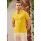 Erkek Basic Polo Yaka Tişört (Regular Fit) Sarı