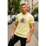 Erkek Basic T-Shirt %100 Pamuk Tişört - 0 Siyah - 3XL