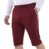 Erkek Battal Beden 118-157 Kilo Arası için Uygun Rahat Kalıp Likralı Penye Kapri (BORDO, 5XL)