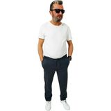 Erkek Battal Büyük Beden Bel Kemerli Kordonlu Lastikli 3 Cepli Duble Paça Pike Kumaş Spor Model Bol Rahat Kalıp Jogger Pantolon - Antrasit - 3XL/46
