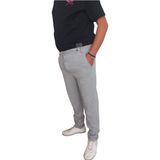 Erkek Battal Büyük Beden Bel Kemerli Kordonlu Lastikli 3 Cepli Duble Paça Pike Kumaş Spor Model Bol Rahat Kalıp Jogger Pantolon - Gri - 006 - 2XL/44