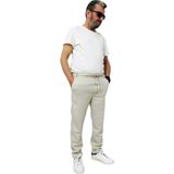 Erkek Battal Büyük Beden Bel Kemerli Kordonlu Lastikli 3 Cepli Duble Paça Pike Kumaş Spor Model Bol Rahat Kalıp Jogger Pantolon - Vizon - 3XL